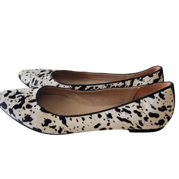 Mercanti Fiorentini Slip on Flats Women's Size 8.5 Animal Print Made in Italy - Picture 5 of 11